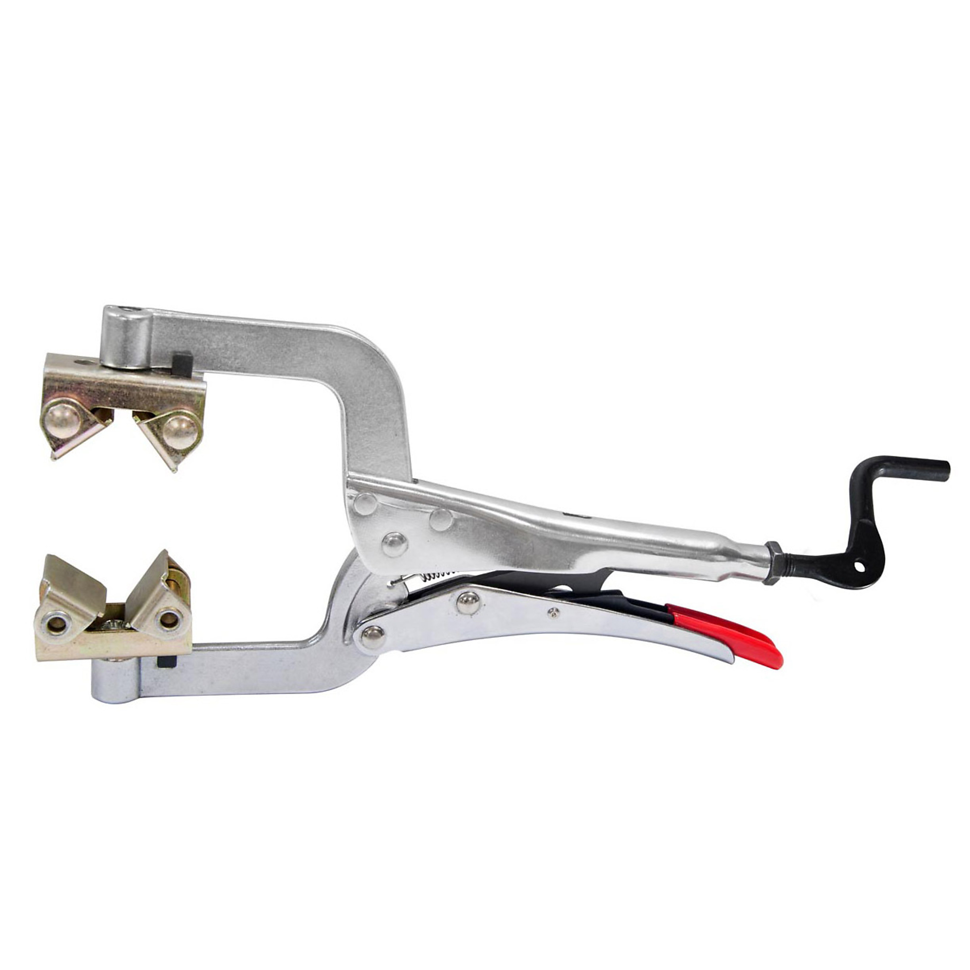Strong Hand Tools Pipe Pliers with V-Pads and Crank Handle — 11in., Model# PG114V